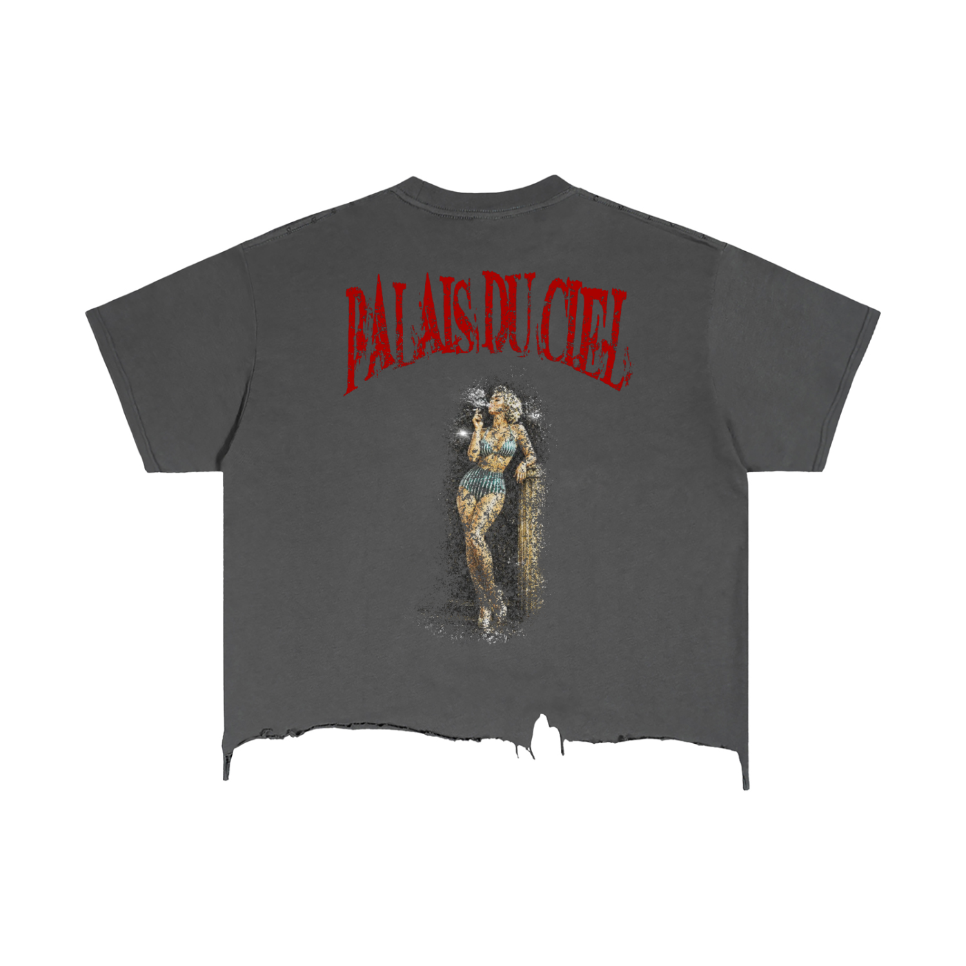 A ACTUAL MODEL SMOKING BOXY T-SHIRT