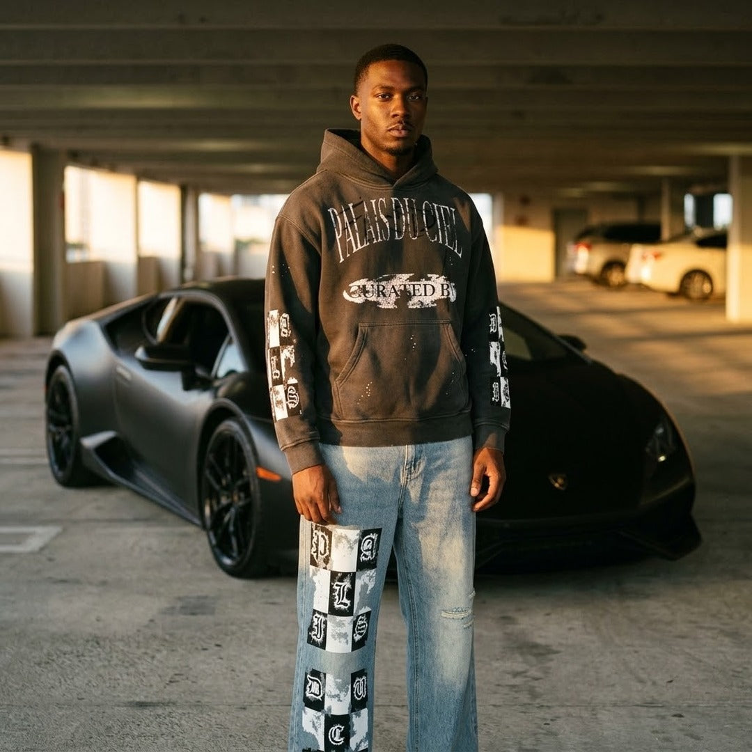 CURATED CHECKERBOARD HOODIE