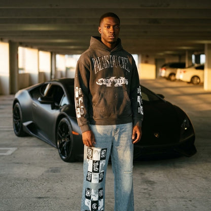 CURATED CHECKERBOARD HOODIE