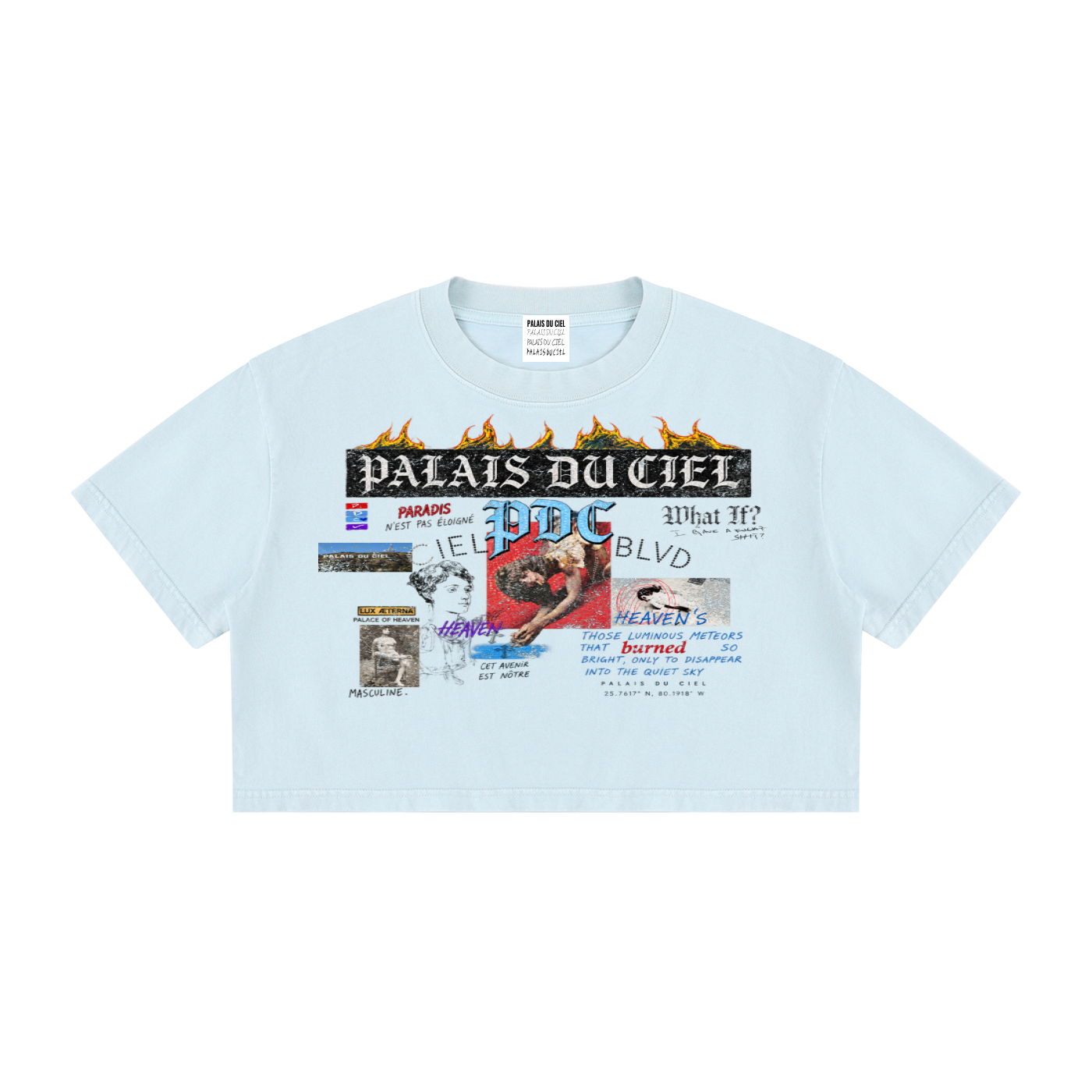 PALACE OF HEAVEN WASHED CROP T-SHIRT