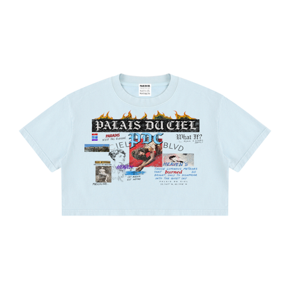 PALACE OF HEAVEN WASHED CROP T-SHIRT