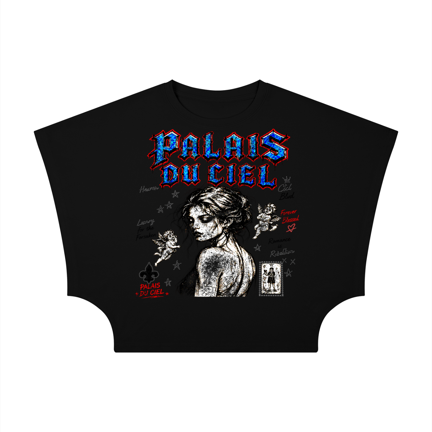 FOREVER BLESSED CROPPED T-SHIRT