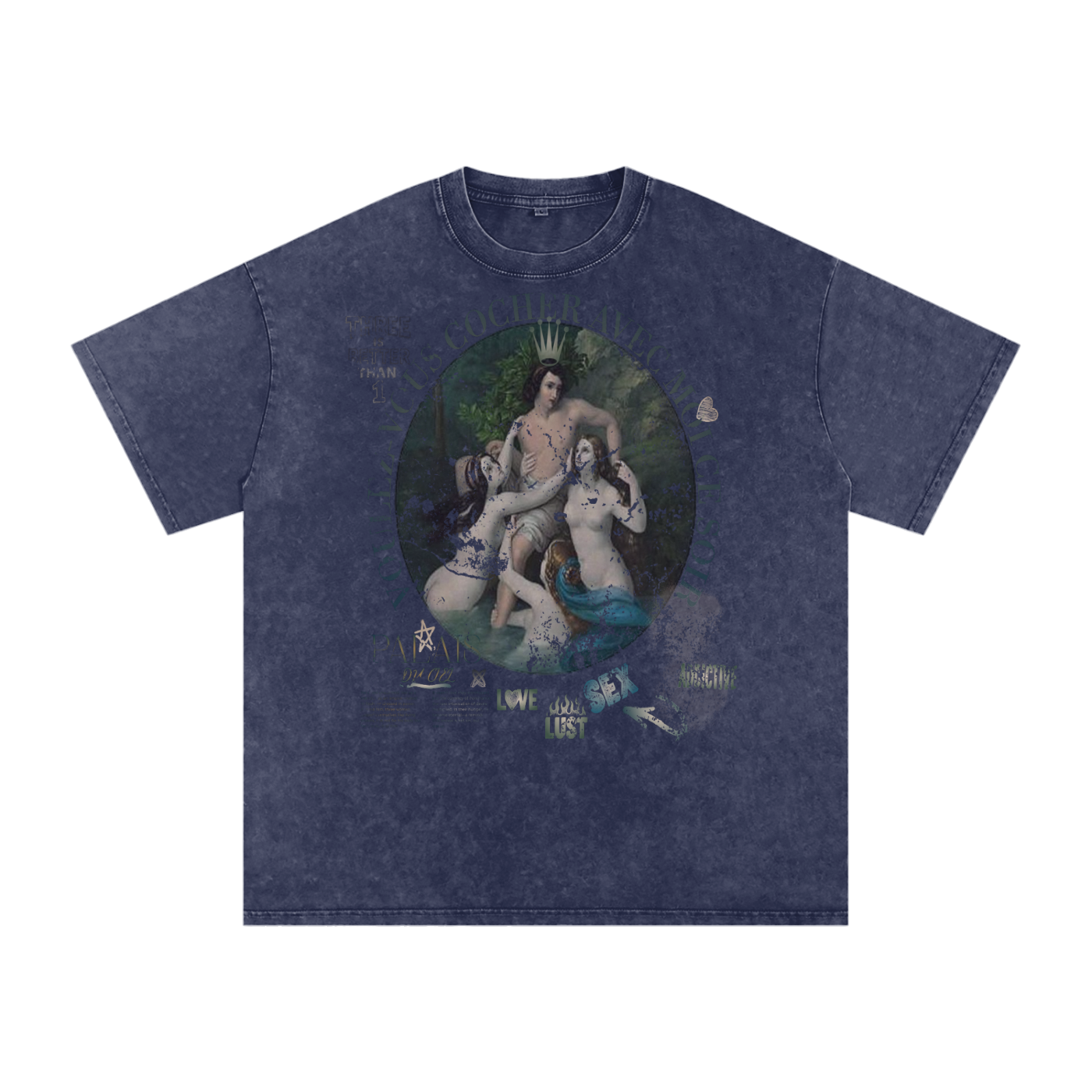 A VOULEZ-VOUS COUCHER AVEC MOI CE SOIR / PALAIS DU CIEL WASHED T- SHIRT