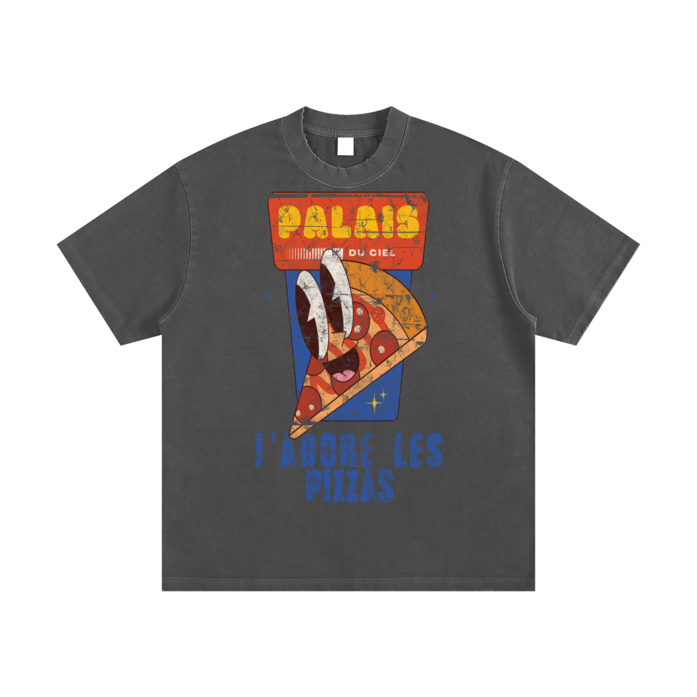 A J'ADORE LES PIZZA / PALAIS DU CIEL T-SHIRT