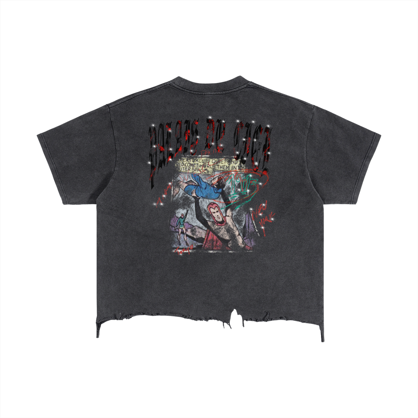 A AWESOME SUPERHERO FIGHTING CRIME / PALAIS DU CIEL BOXY T-SHIRT