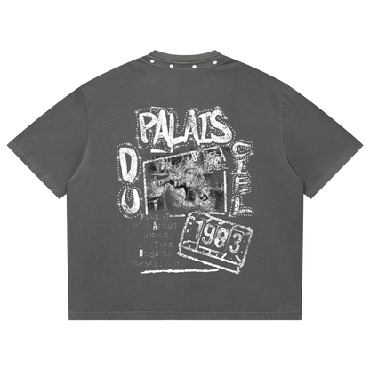 HEAVEN OR HELL STUDDED T-SHIRT