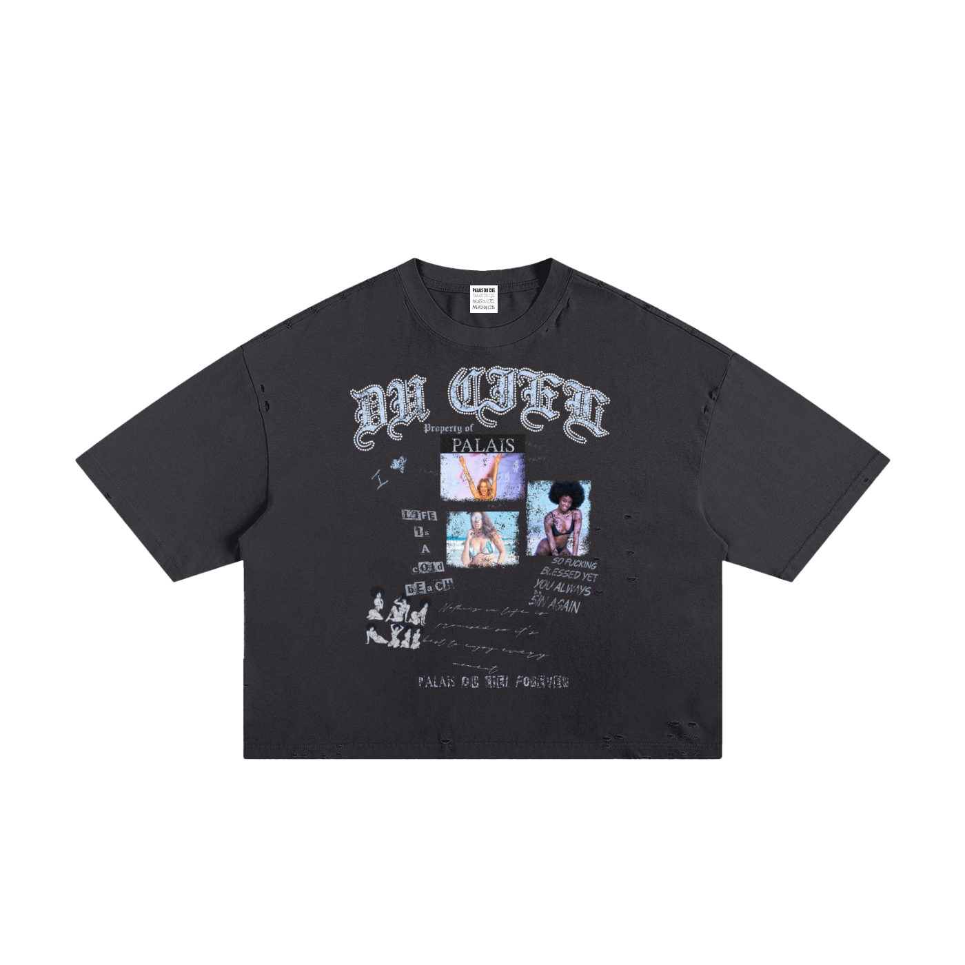 A SUPERMODEL AT BEACH T-SHIRT