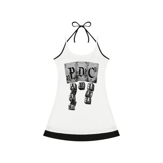 PLAY YOUR PALAIS DU CIEL CARDS RIGHT SLEEVELESS DRESS