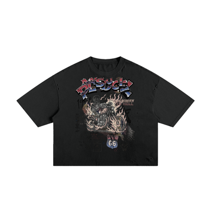 HIGHWAY TO HELL RIPPED T-SHIRT
