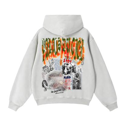 TOUR OF HOLLYWOOD BOXY WASHED ZIP-UP HOODIE