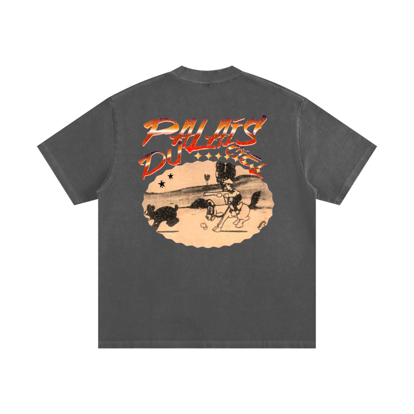 A Palais Du Ciel Cartoon Hunting Scene T-shirt