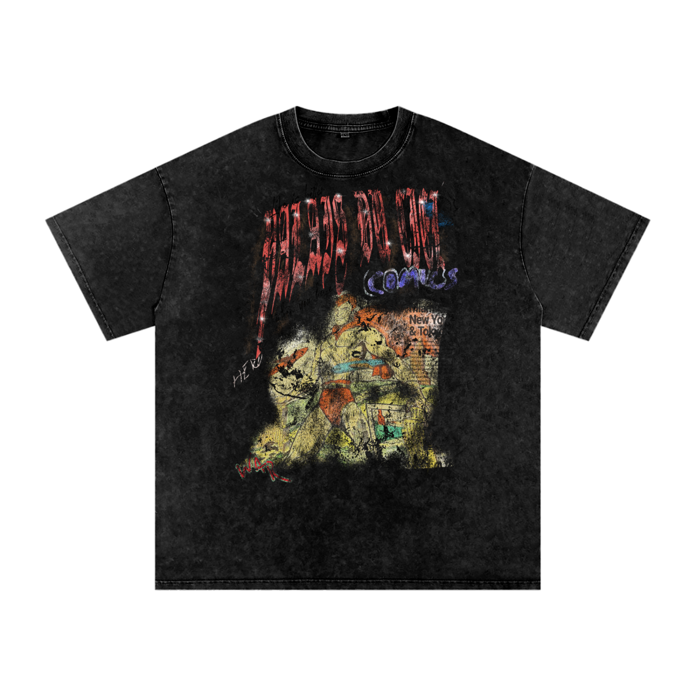 A AWESOME SUPERHERO FIGHTING CRIME / PALAIS DU CIEL T-SHIRT