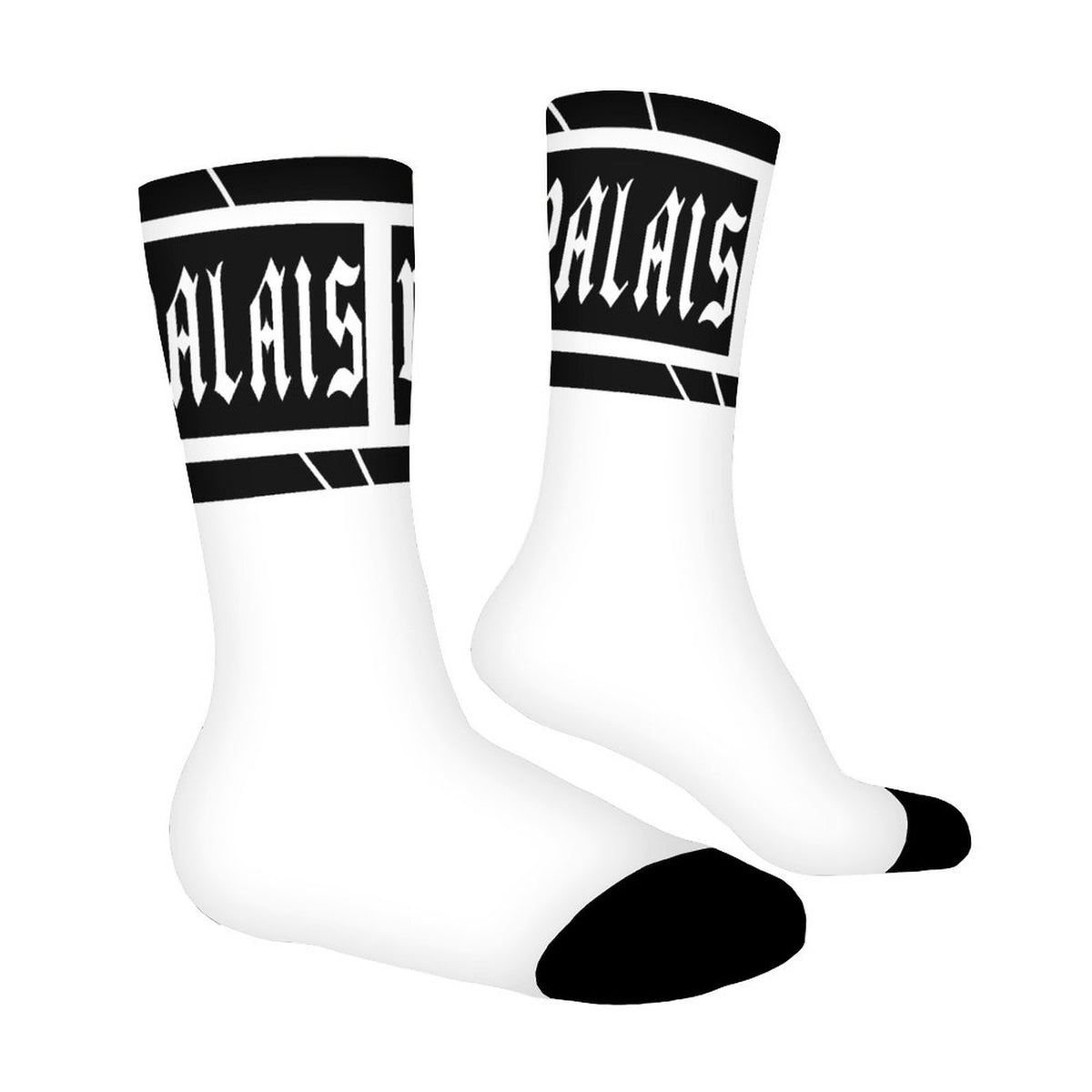WHITE AND BLACK STRIPED CIEL SOCKS