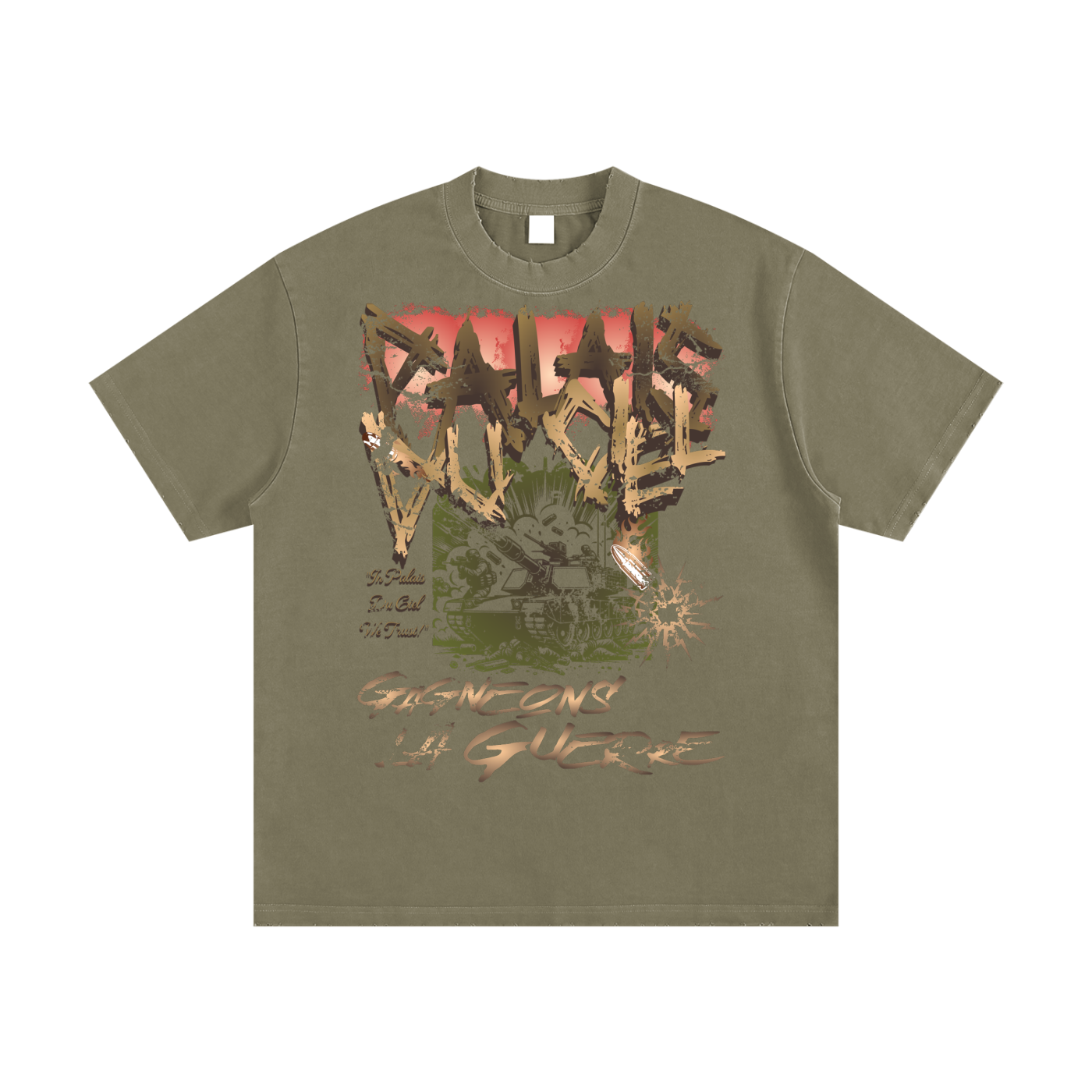 A GAGNEONS LA GUERRE/ PALAIS DU CIEL "LET'S WIN THE WAR T SHIRT"