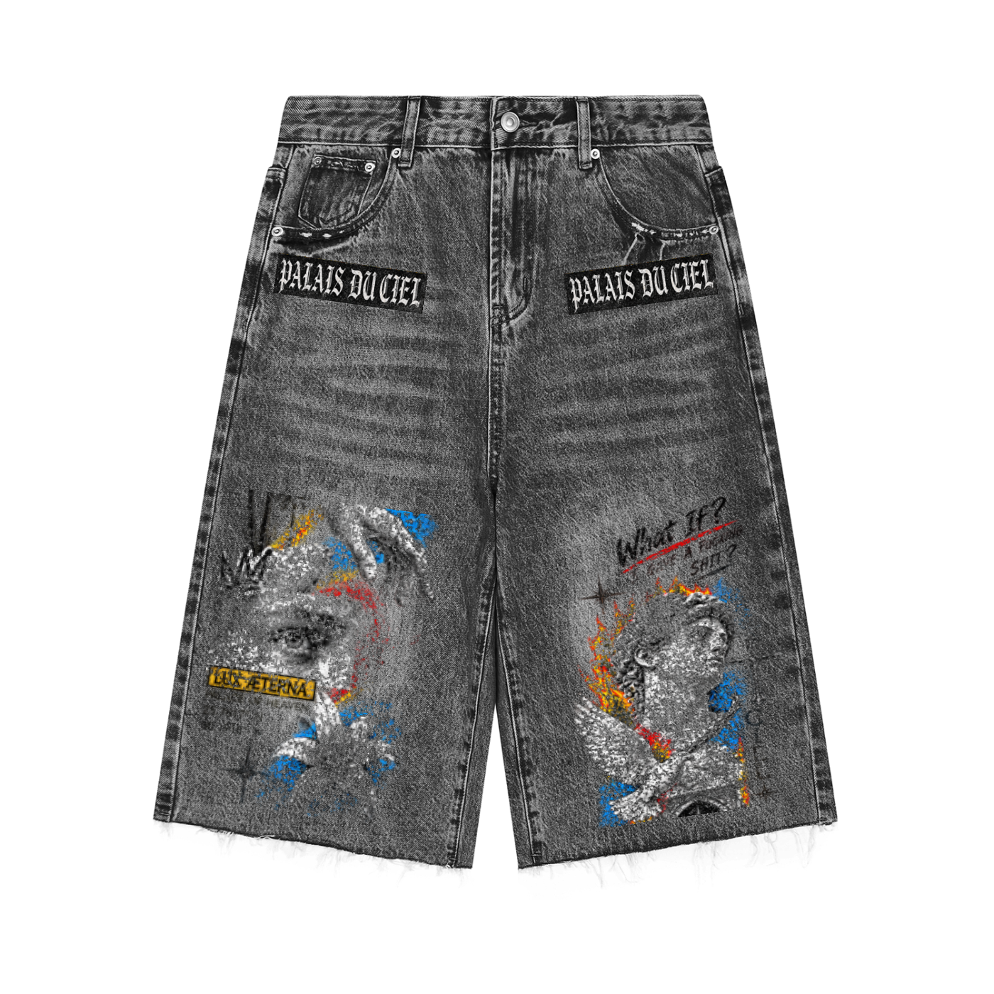 PALACE OF HEAVEN DENIM SHORTS