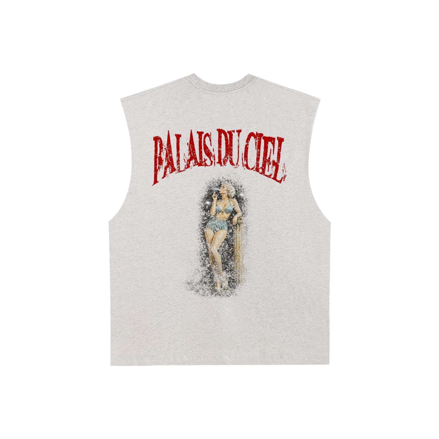 A ACTUAL MODEL SMOKING TANK TOP
