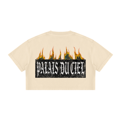 PALACE OF HEAVEN WASHED CROP T-SHIRT