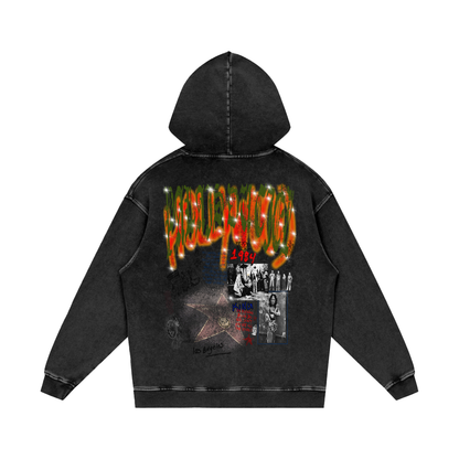 TOUR OF HOLLYWOOD SNOW WASHED HOODIE