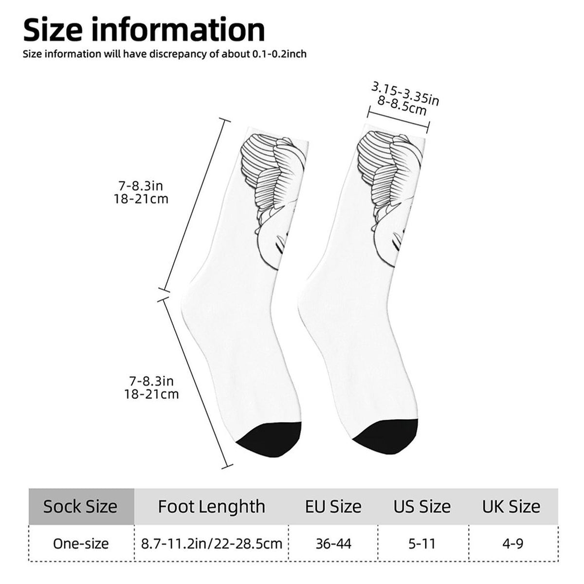 WHITE CIEL LOGO SOCKS