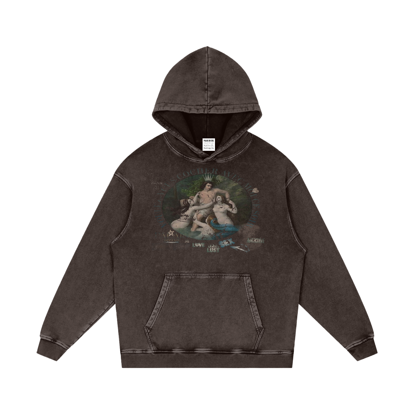 A VOULEZ-VOUS COUCHER AVEC MOI CE SOIR / PALAIS DU CIEL WASHED HOODIE