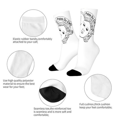WHITE CIEL LOGO SOCKS