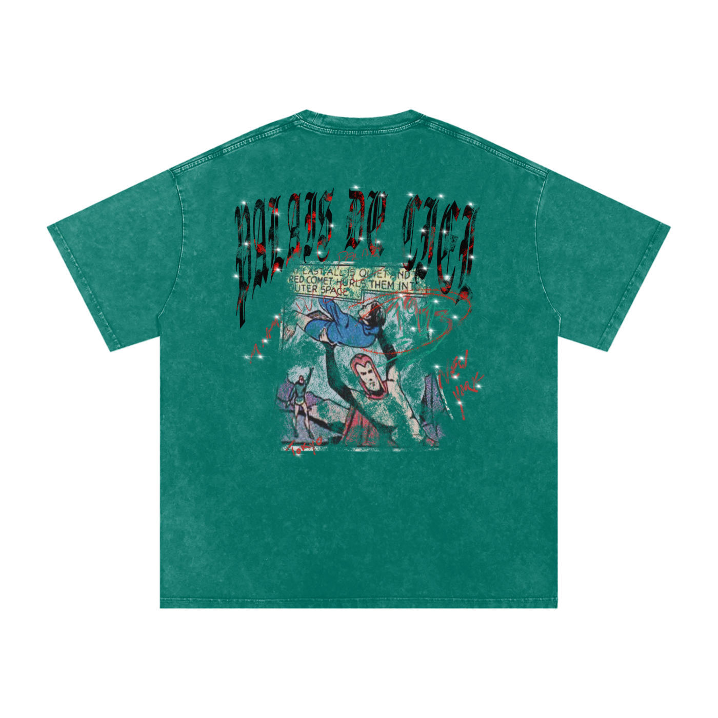 A AWESOME SUPERHERO FIGHTING CRIME / PALAIS DU CIEL T-SHIRT