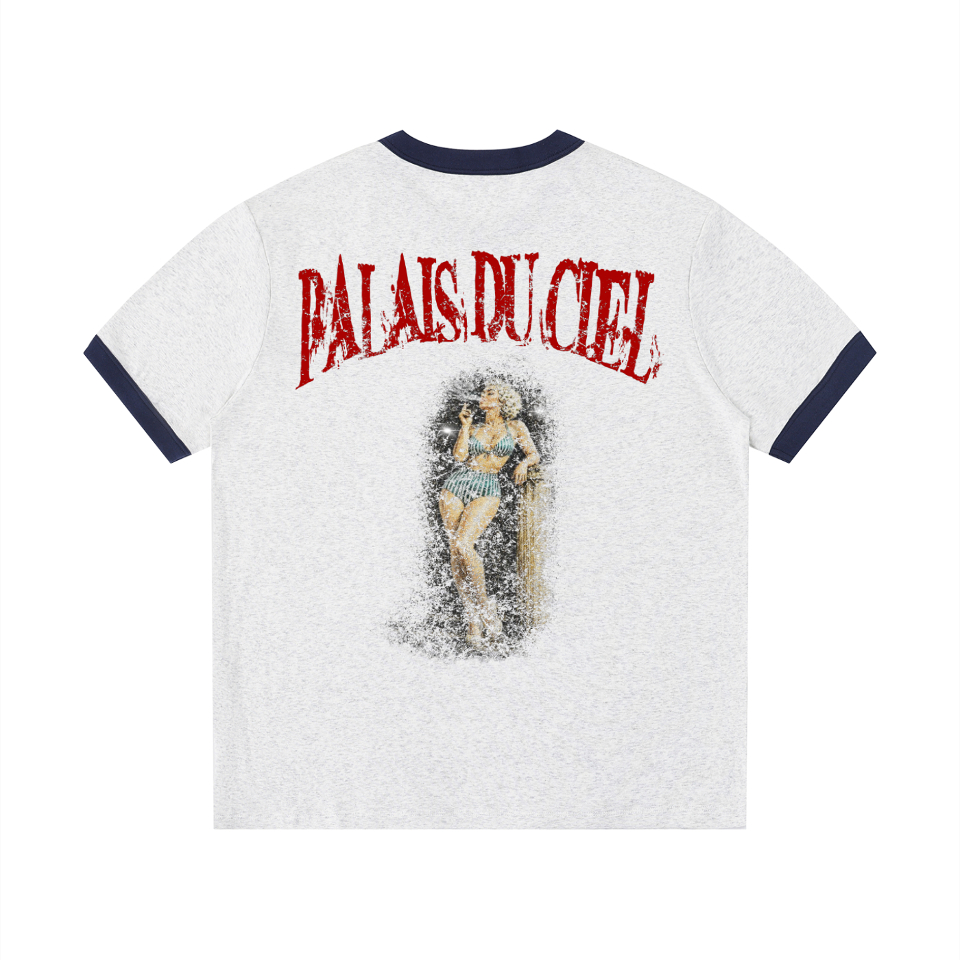 A ACTUAL MODEL SMOKING T-SHIRT