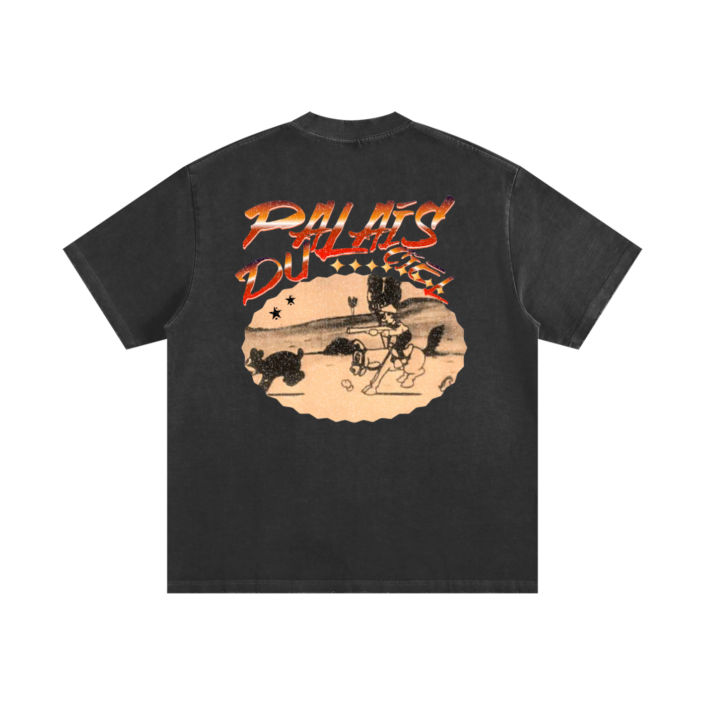 A Palais Du Ciel Cartoon Hunting Scene T-shirt