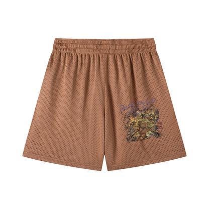ATTACK ON GIRLS MESH SHORTS