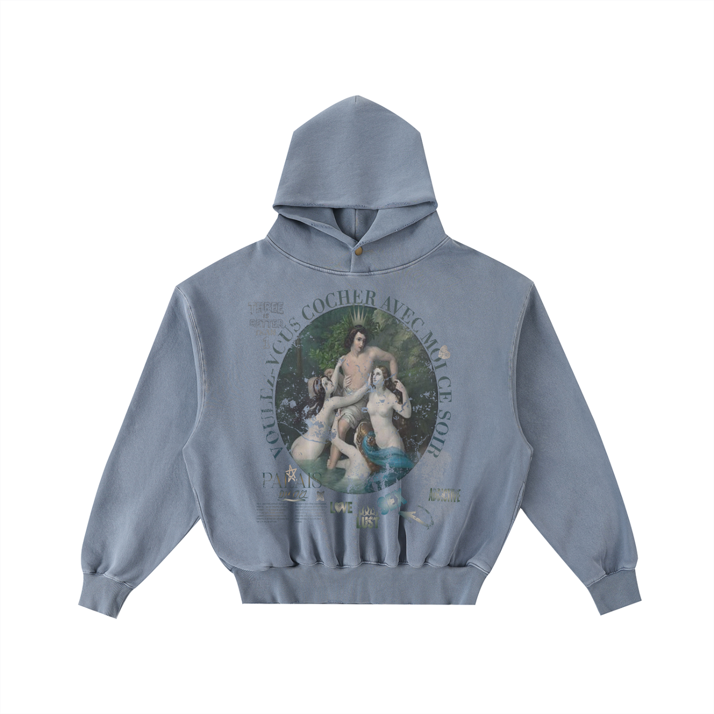 A VOULEZ-VOUS COUCHER AVEC MOI CE SOIR / PALAIS DU CIEL WASHED HOODIE