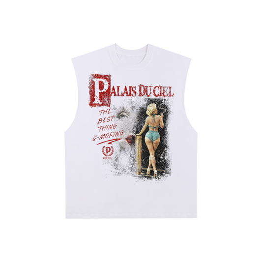 A ACTUAL MODEL SMOKING TANK TOP