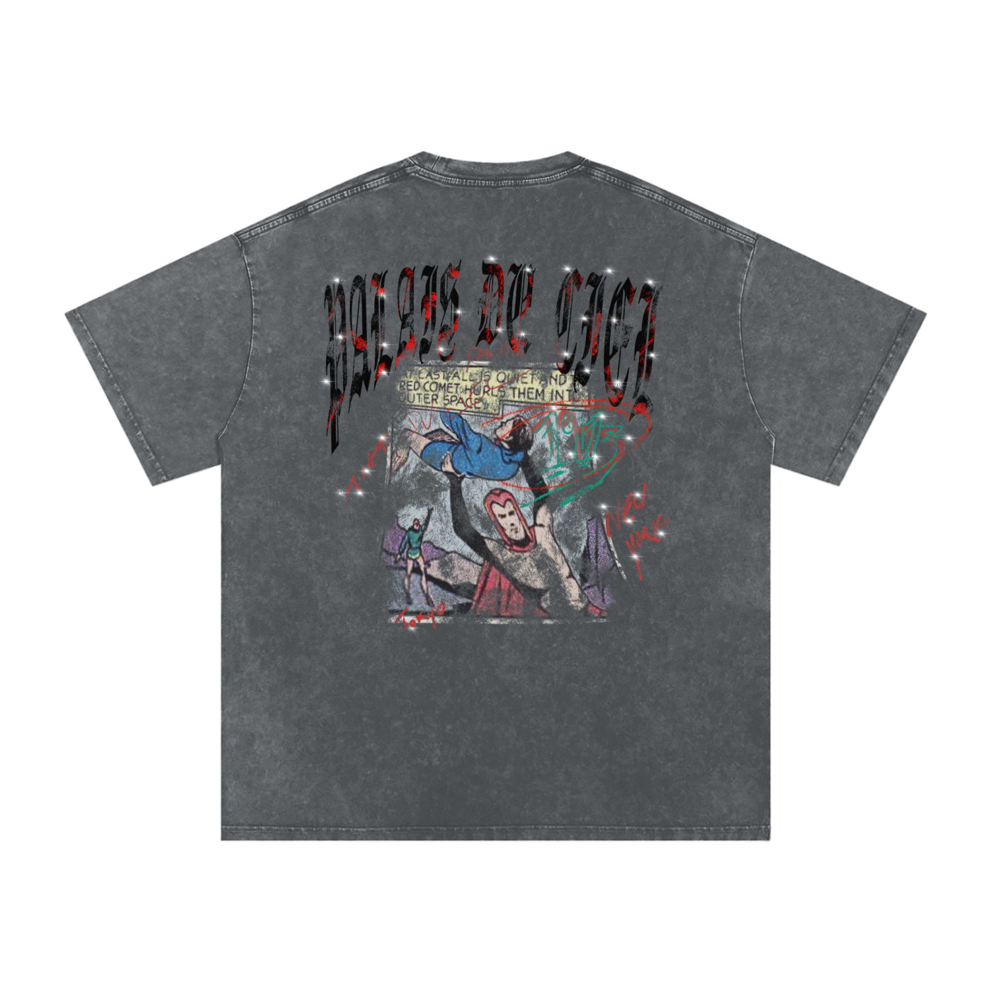A AWESOME SUPERHERO FIGHTING CRIME / PALAIS DU CIEL T-SHIRT