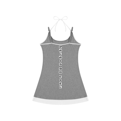 PLAY YOUR PALAIS DU CIEL CARDS RIGHT SLEEVELESS DRESS