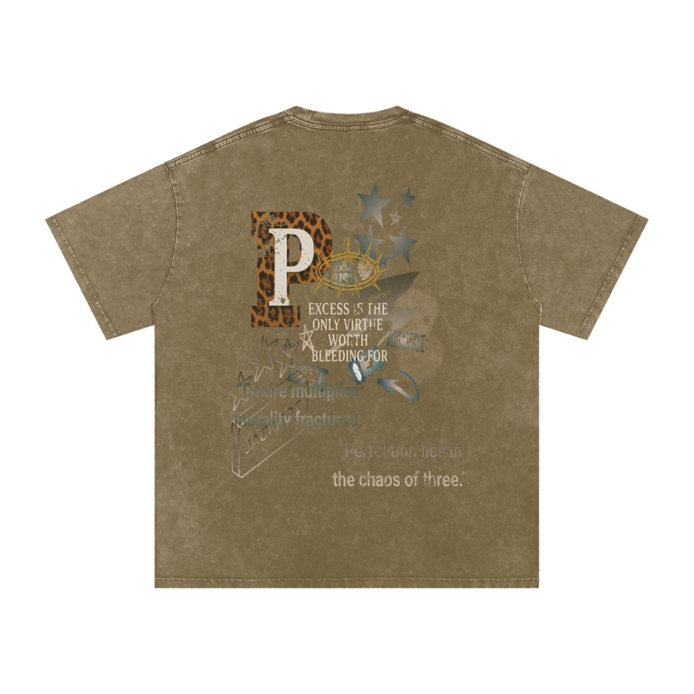 A VOULEZ-VOUS COUCHER AVEC MOI CE SOIR / PALAIS DU CIEL WASHED T- SHIRT