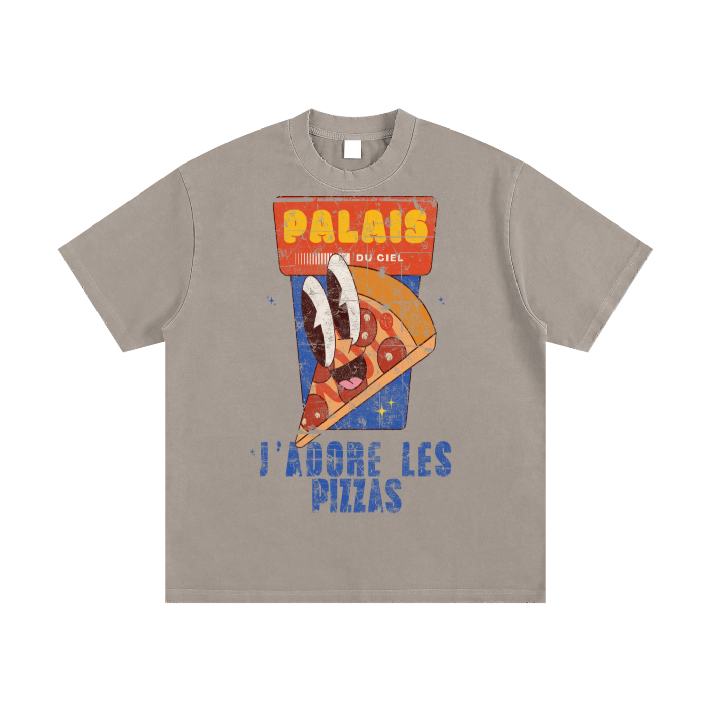 A J'ADORE LES PIZZA / PALAIS DU CIEL T-SHIRT