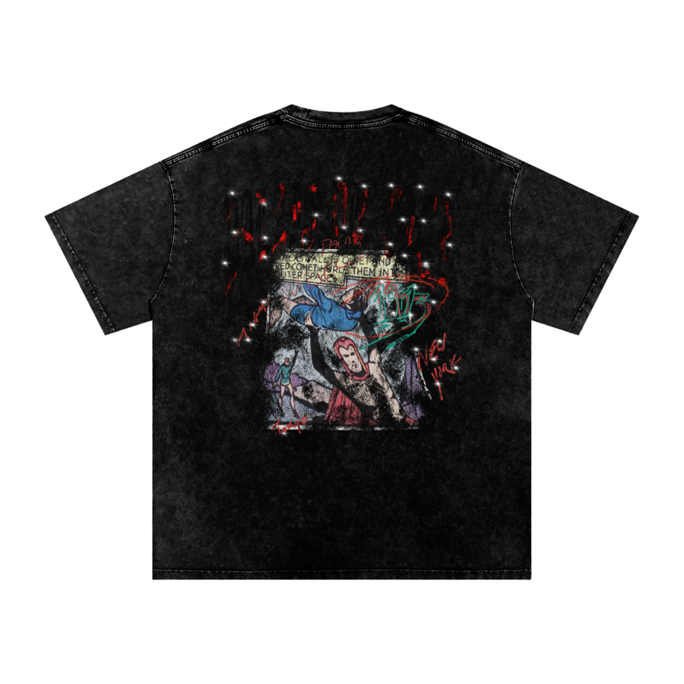 A AWESOME SUPERHERO FIGHTING CRIME / PALAIS DU CIEL T-SHIRT