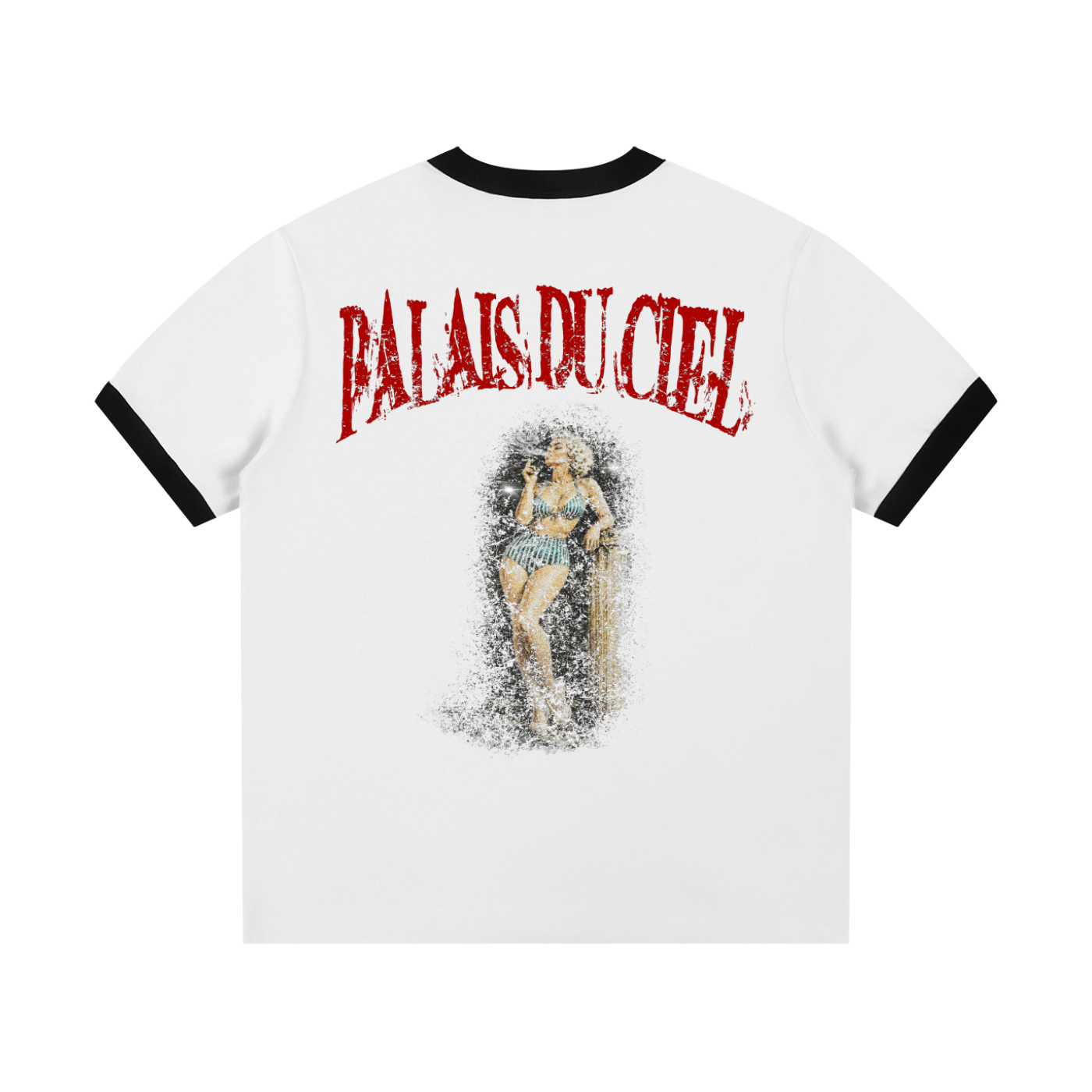 A ACTUAL MODEL SMOKING T-SHIRT