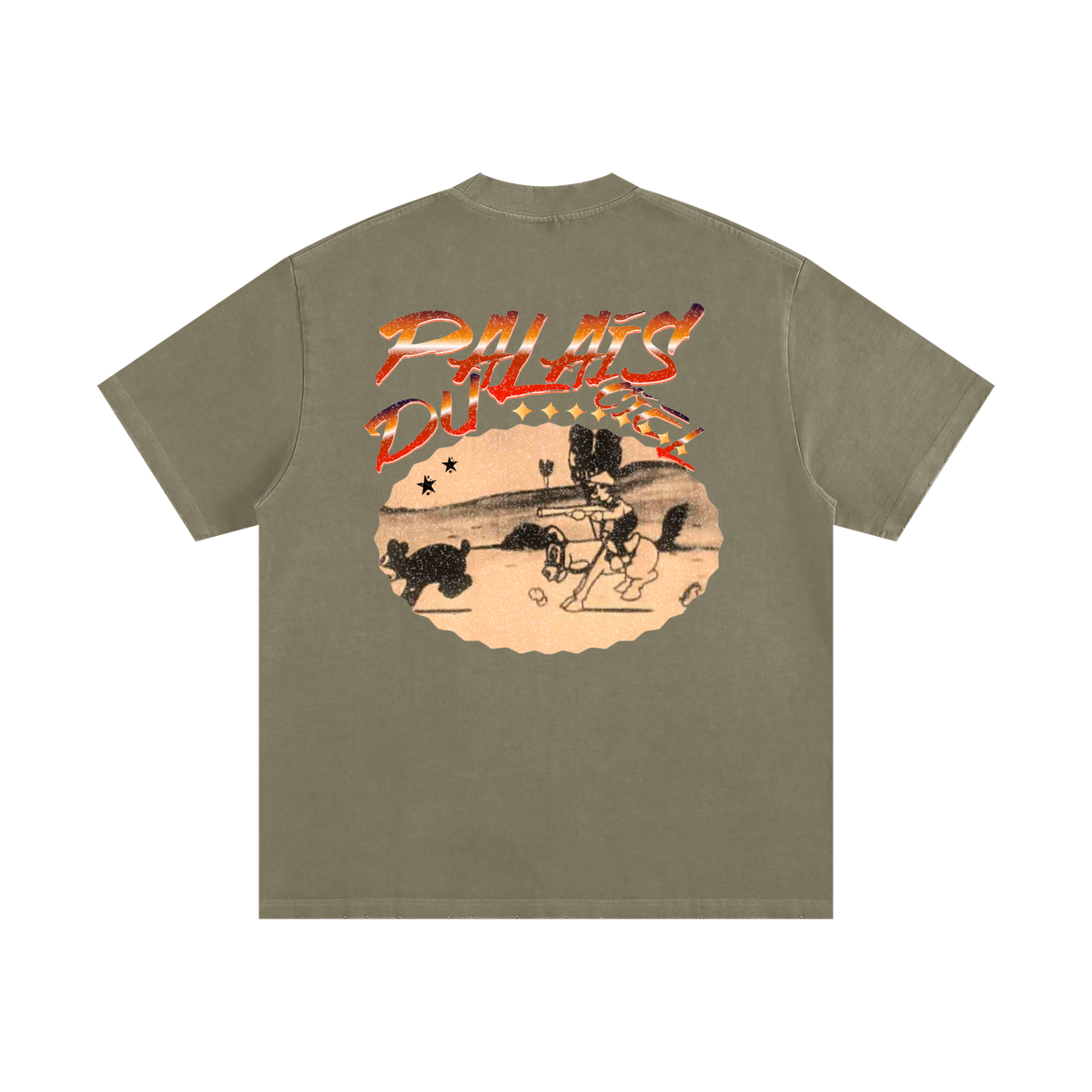 A Palais Du Ciel Cartoon Hunting Scene T-shirt