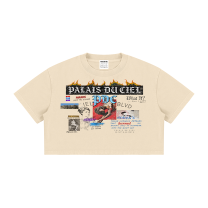 PALACE OF HEAVEN WASHED CROP T-SHIRT
