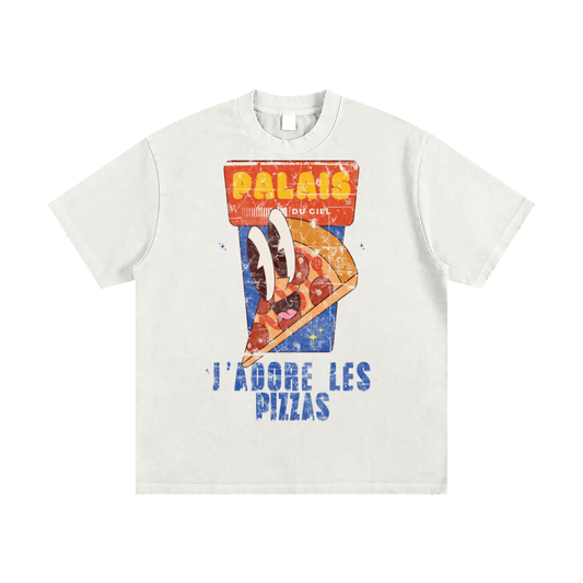 A J'ADORE LES PIZZA / PALAIS DU CIEL T-SHIRT