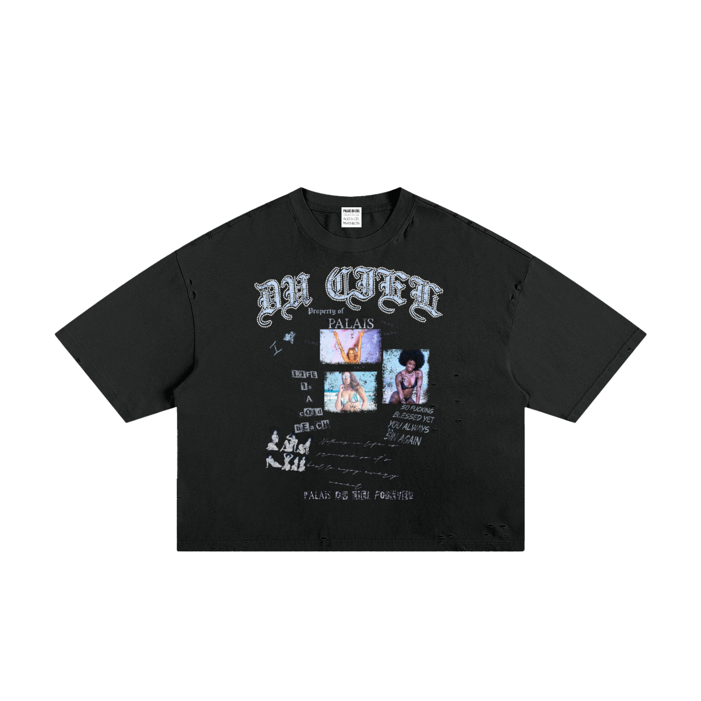 A SUPERMODEL AT BEACH T-SHIRT