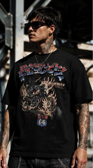 HIGHWAY TO HELL RIPPED T-SHIRT