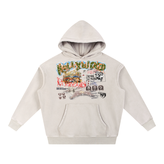 A AWESOME TOUR OF HOLLYWOOD / PALAIS DU CIEL SNOW WASHED HOODIE