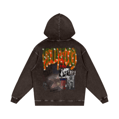 TOUR OF HOLLYWOOD SNOW WASHED HOODIE