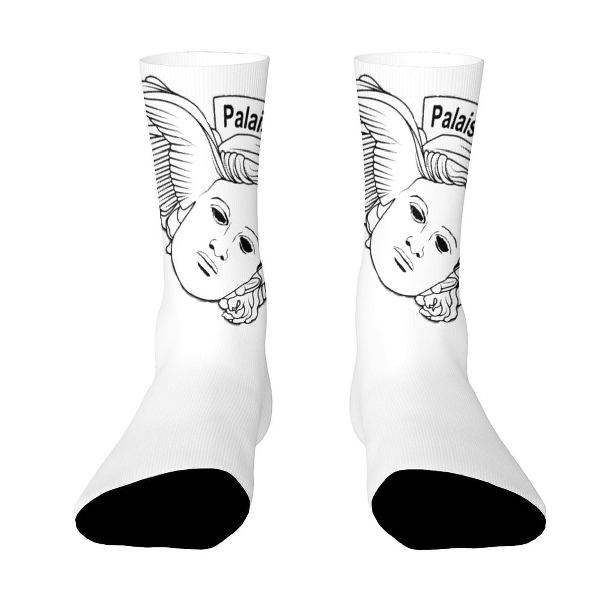 WHITE CIEL LOGO SOCKS