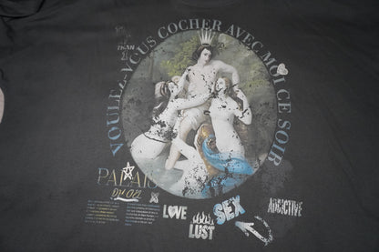 VOULEZ-VOUS COUCHER AVEC MOI CE SOIR WASHED BOXY T- SHIRT