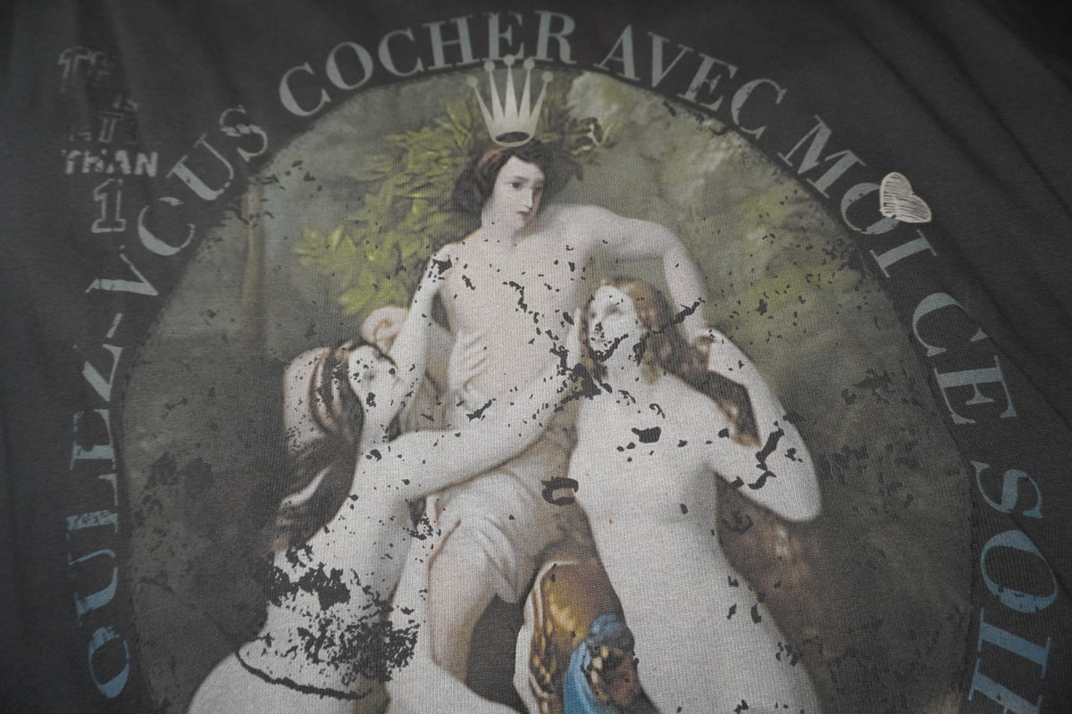 VOULEZ-VOUS COUCHER AVEC MOI CE SOIR WASHED BOXY T- SHIRT