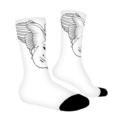 WHITE CIEL LOGO SOCKS