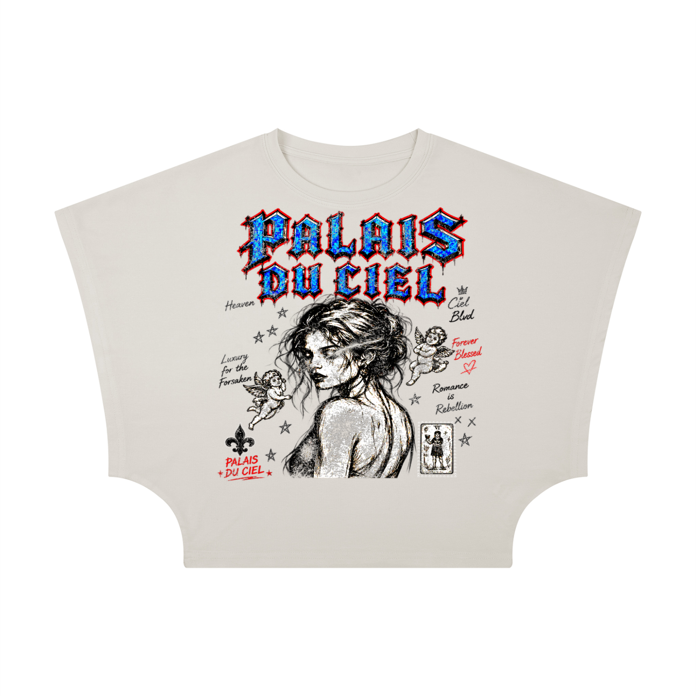 FOREVER BLESSED CROPPED T-SHIRT