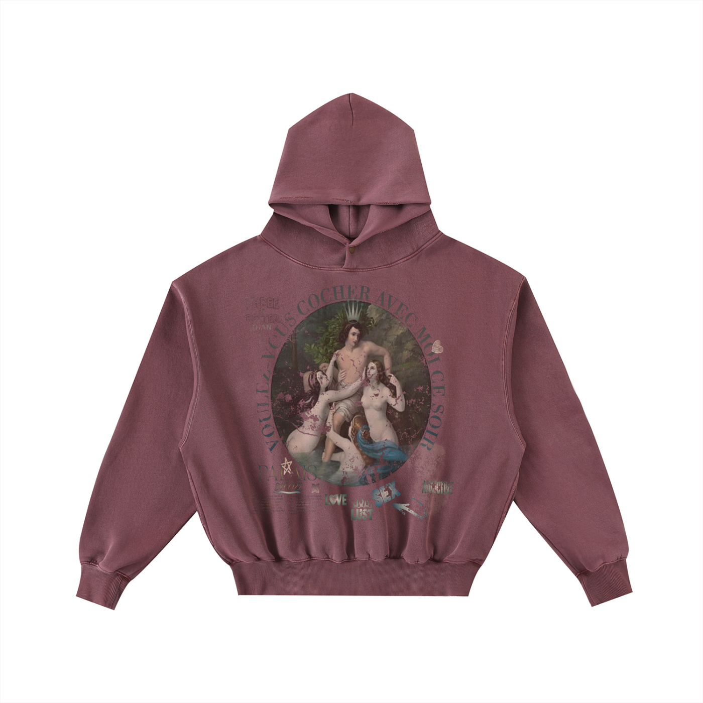 A VOULEZ-VOUS COUCHER AVEC MOI CE SOIR / PALAIS DU CIEL WASHED HOODIE